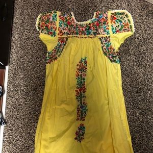 Gorgeous Oaxaca embroidered Mexican dress.